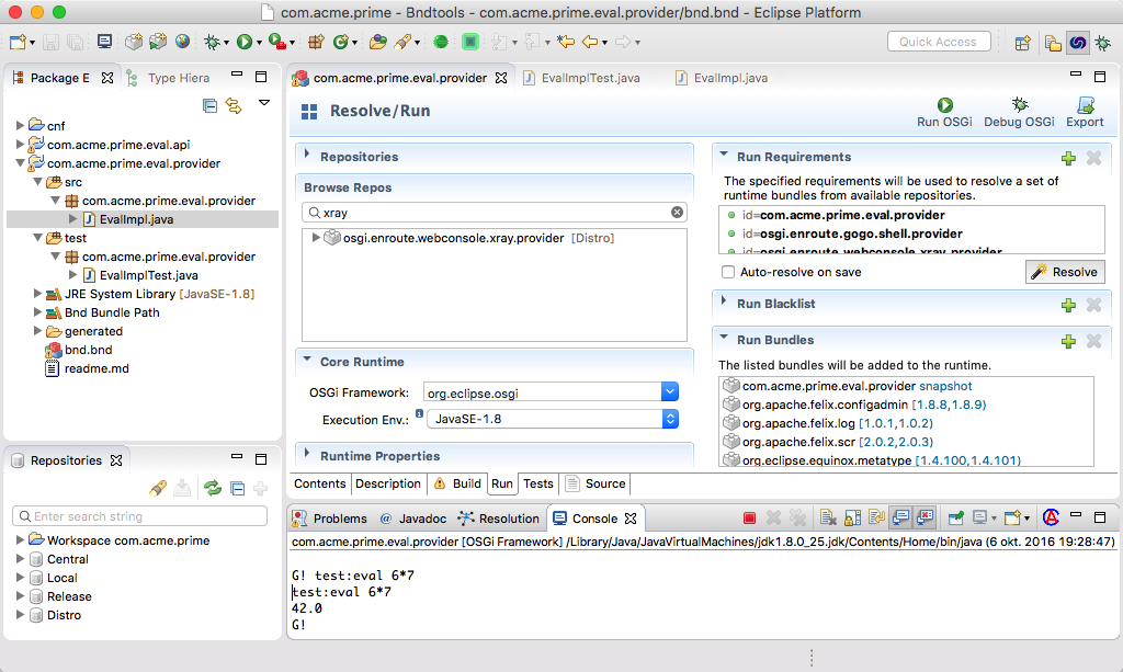 Run Window for adding XRay